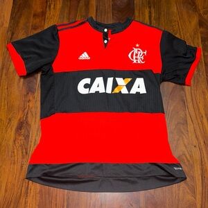 Black and Red Adidas Flamengo kit